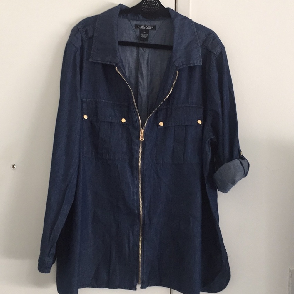 Denim looking top